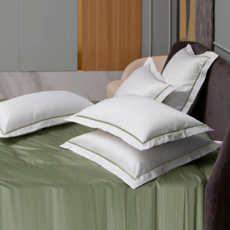 Наволочки мако-сатин 50х70 Alpine Pine Green Allure Grass German Grass с узкой отделкой