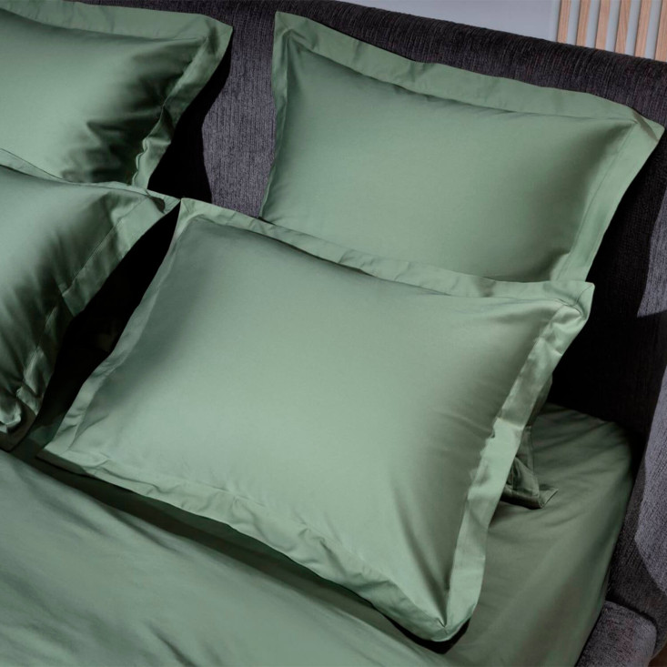 Постельное белье семейное мако сатин Pine Green Allure Grass German Grass наволочки 50х70