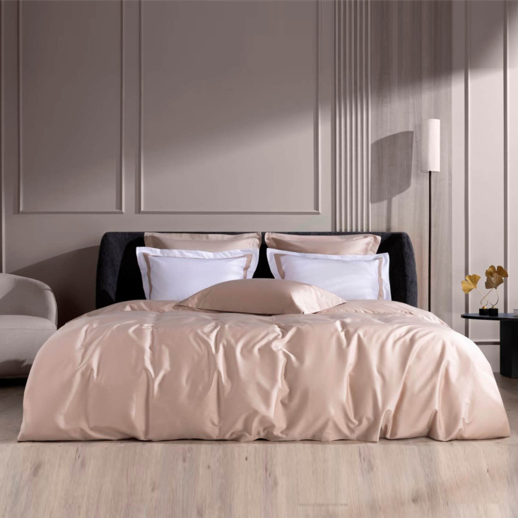 Наволочки мако-сатин 50х70 Alpine Nude Pink Grass German Grass с широкой отделкой