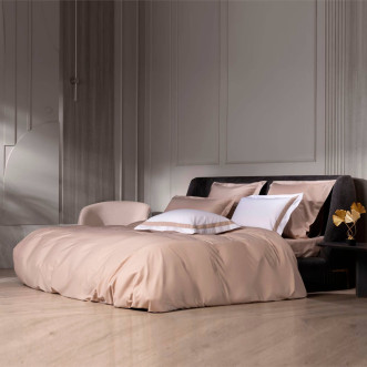 Наволочки мако-сатин 50х70 German Grass Нежный Розовый (Nude Pink Allure) с широкой отделкой в магазине Lux-Postel.com