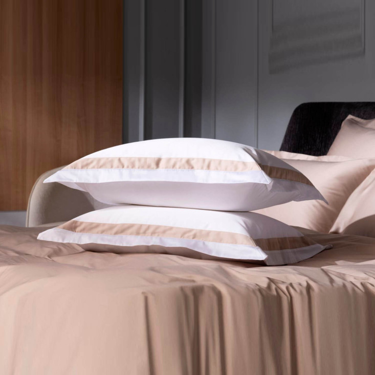 Наволочки мако-сатин 50х70 Alpine Nude Pink Grass German Grass с широкой отделкой