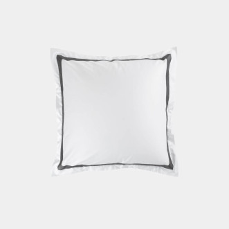 Наволочки мако-сатин 70х70 German Grass Альпийский Серый (Alpine Graphite Allure) с широкой отделкой в магазине Lux-Postel.com