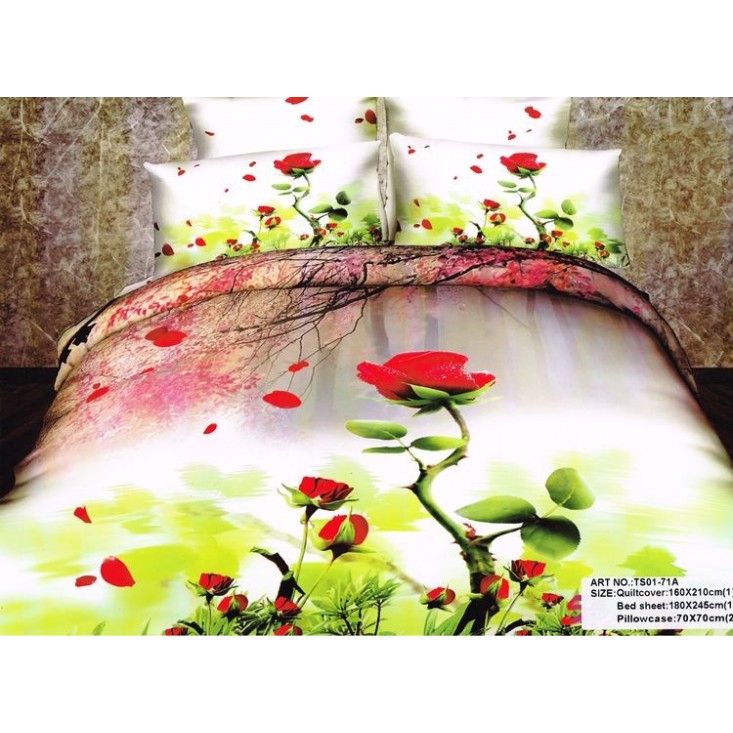 Постельное белье сатин TS01-71A 1/5 спальное Tango