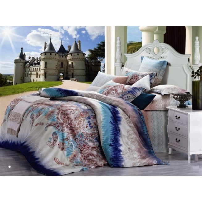 Постельное белье сатин TS01-789 1/5 спальное Tango