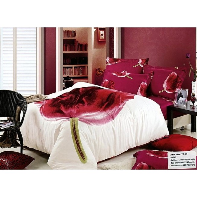 Постельное белье сатин TS01-145 1/5 спальное Tango