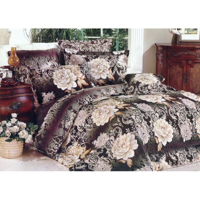 Постельное белье сатин TS01-928 1/5 спальное Tango