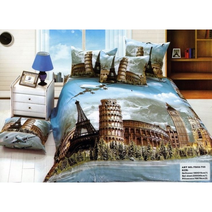 Постельное белье сатин TS02-755 2 спальное Tango