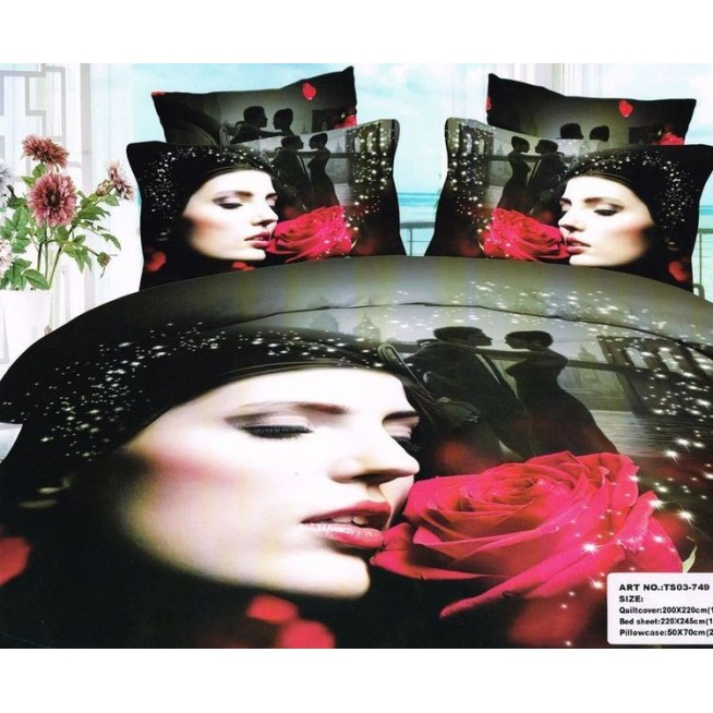 Постельное белье сатин TS03-749 евро Tango