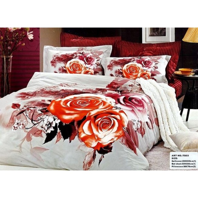 Постельное белье сатин TS03-136 евро Tango