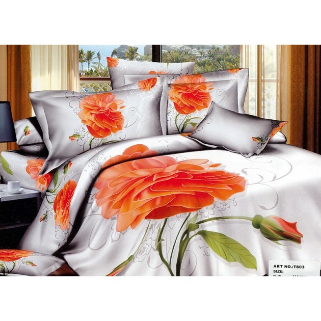 Постельное белье сатин TS03-181 евро Tango