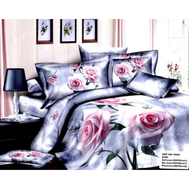 Постельное белье сатин TS03-802 евро Tango