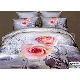 Постельное белье сатин TS04-967 4 наволочки евро Tango