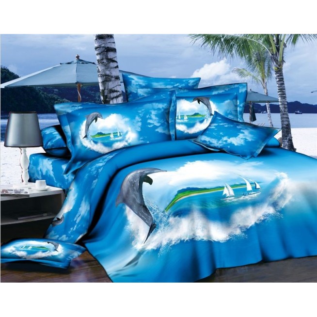 Постельное белье сатин TS04-943 4 наволочки евро Tango