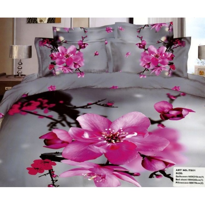 Постельное белье сатин TS04-919 4 наволочки евро Tango