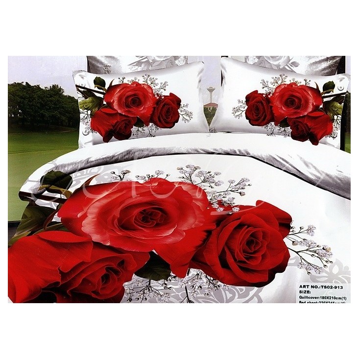 Постельное белье сатин TS04-913 4 наволочки евро Tango