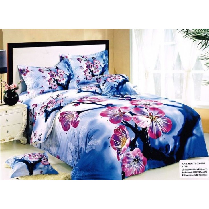 Постельное белье сатин TS04-893 4 наволочки евро Tango