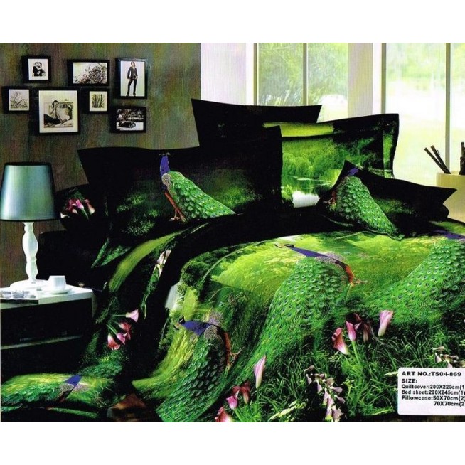 Постельное белье сатин TS04-869 4 наволочки евро Tango