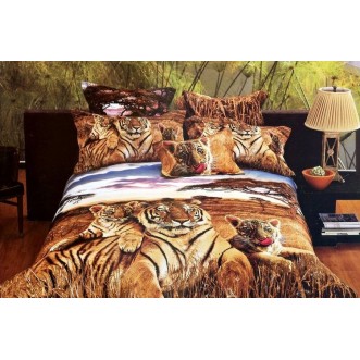 Постельное белье сатин TS04-857 4 наволочки евро Tango