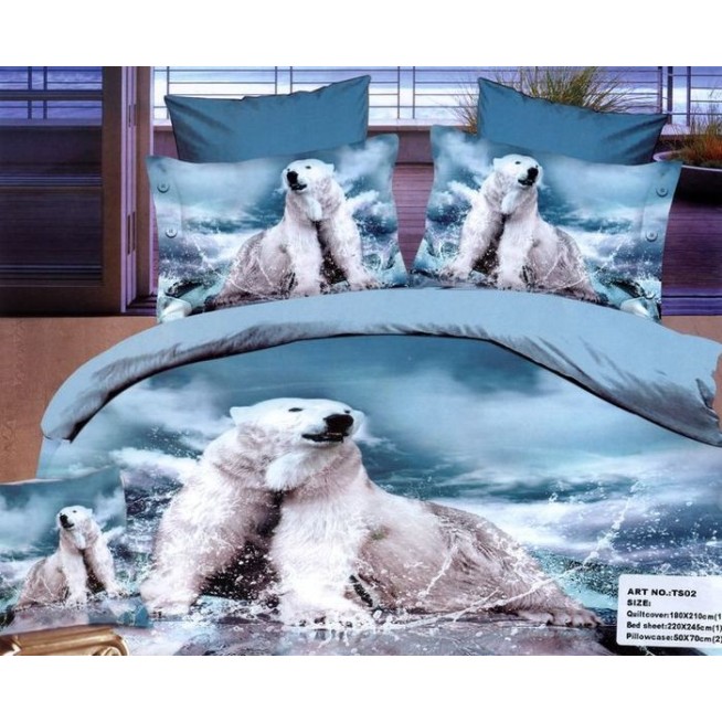 Постельное белье сатин TS04-815 4 наволочки евро Tango