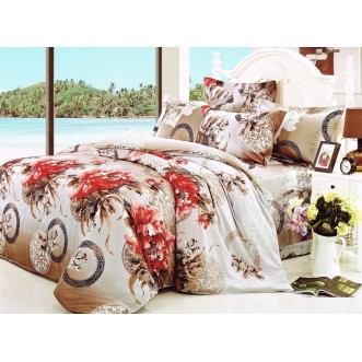 Постельное белье сатин TS04-784 4 наволочки евро Tango