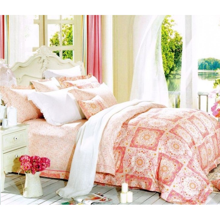 Постельное белье сатин TS04-742 4 наволочки евро Tango