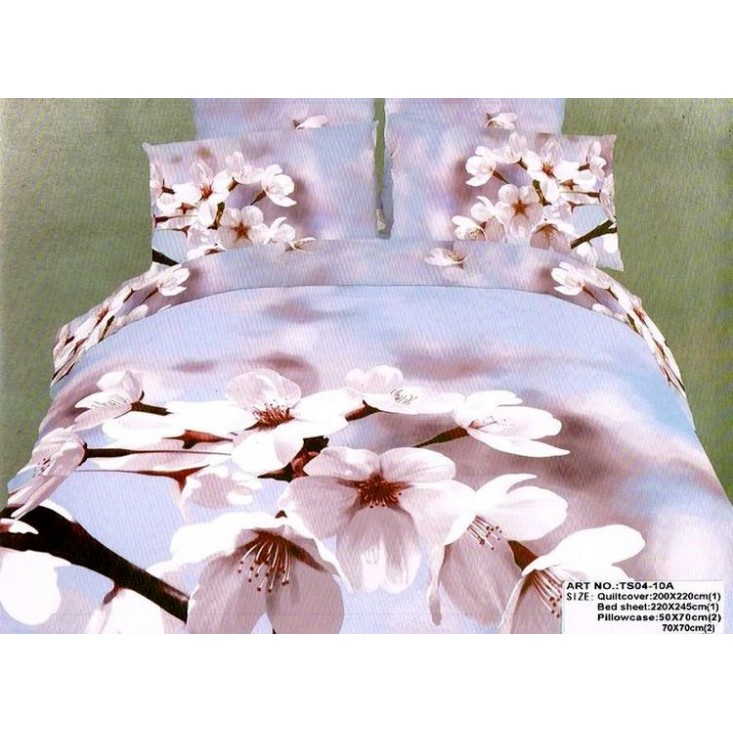 Постельное белье сатин TS04-10A 4 наволочки евро Tango