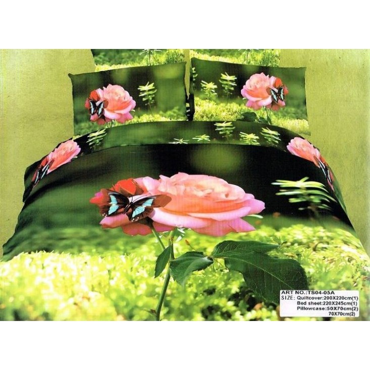 Постельное белье сатин TS04-05A 4 наволочки евро Tango