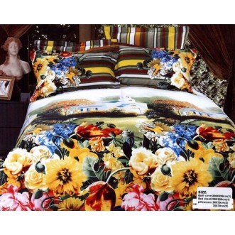 Постельное белье сатин TS04-001 4 наволочки евро Tango