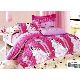 Постельное белье сатин TS04-095/1 4 наволочки евро Tango