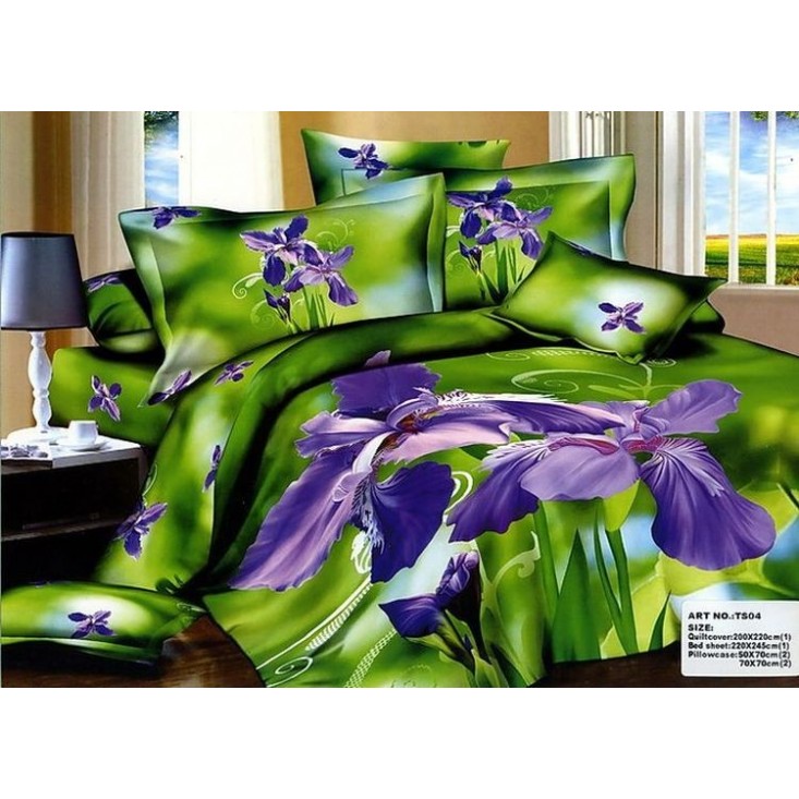 Постельное белье сатин TS04-826 4 наволочки евро Tango