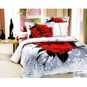 Постельное белье сатин TS04-370 4 наволочки евро Tango