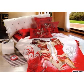 Постельное белье сатин TS04-002 4 наволочки евро Tango