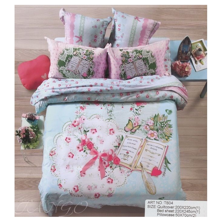 Постельное белье сатин TS04-36 4 наволочки евро Tango