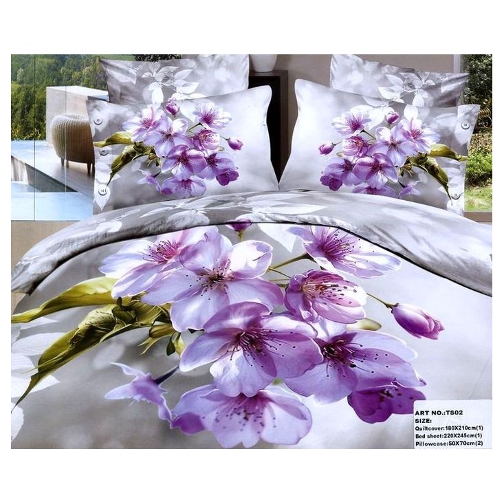 Постельное белье сатин TS04-795 4 наволочки евро Tango