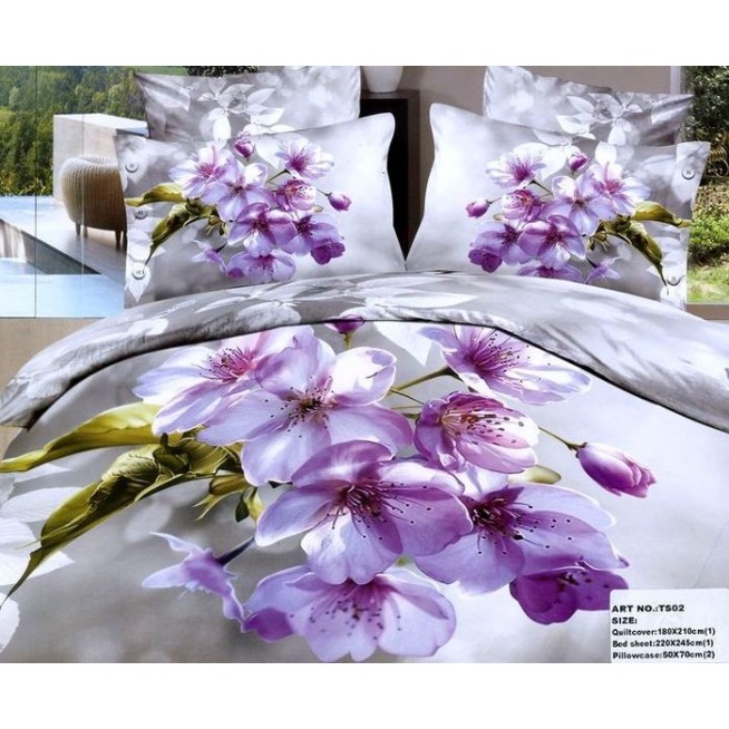 Постельное белье сатин TS04-795 4 наволочки евро Tango