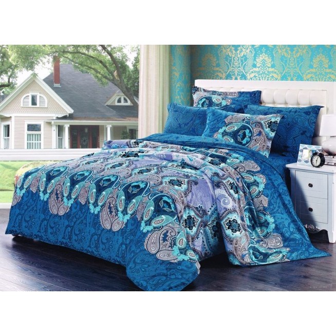 Постельное белье сатин TS04-782 4 наволочки евро Tango