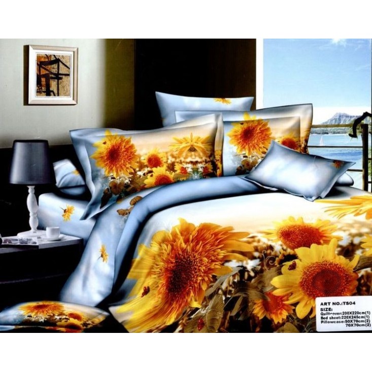 Постельное белье сатин TS04-017 4 наволочки евро Tango