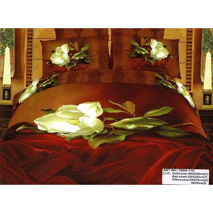 Постельное белье сатин TS04-11A 4 наволочки евро Tango