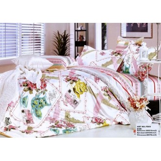 Постельное белье сатин TS05-184 семейное Tango