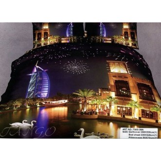 Постельное белье сатин TS05-73A семейное Tango