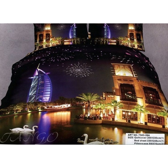 Постельное белье сатин TS05-73A семейное Tango