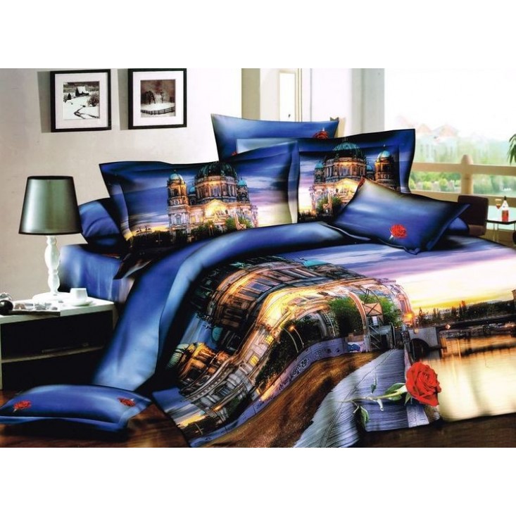 Постельное белье сатин TS05-754 семейное Tango