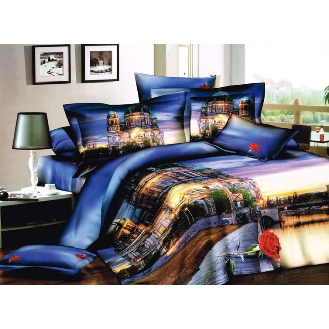 Постельное белье сатин TS05-754 семейное Tango