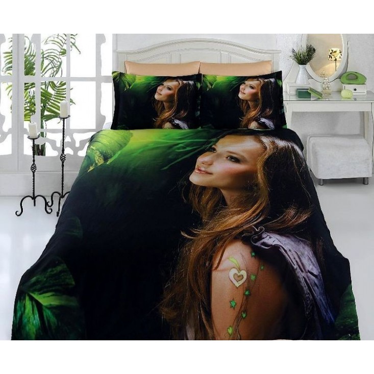 Постельное белье Бамбук 3Д1331-57 евро Virginia Secret 