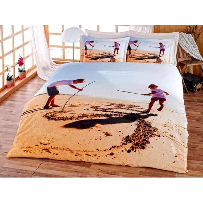 Постельное белье Бамбук 3Д1331-25 евро Virginia Secret 