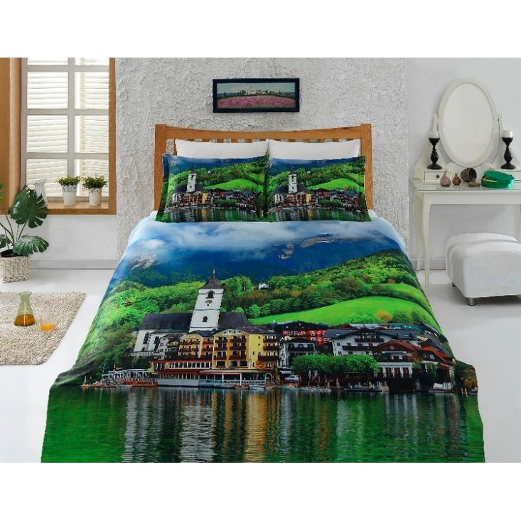 Постельное белье Бамбук 3Д1331-46 евро Virginia Secret 