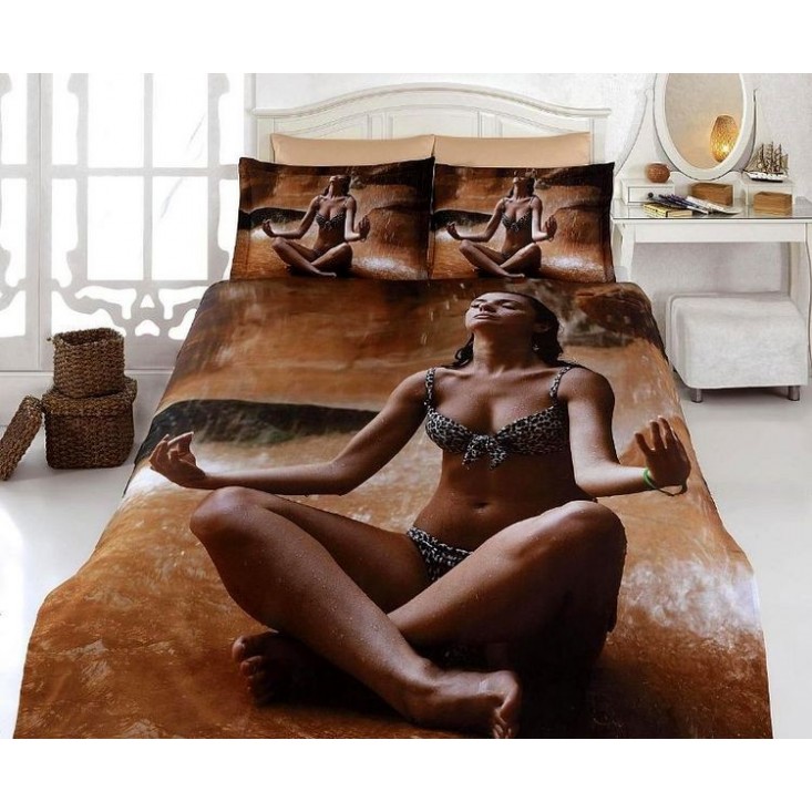 Постельное белье Бамбук 3Д1331-64 евро Virginia Secret 