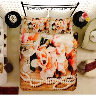 Постельное белье Бамбук 3Д1331-72 евро Virginia Secret 