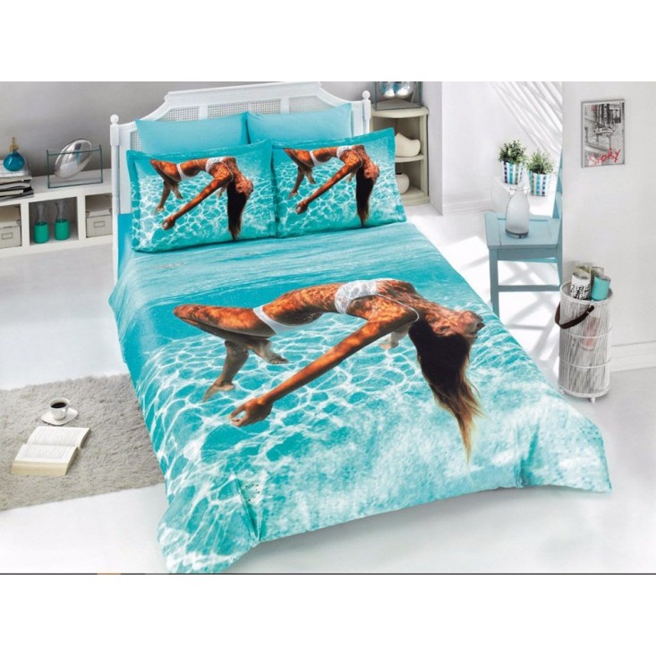 Постельное белье Бамбук 3Д1331-76 евро Virginia Secret 