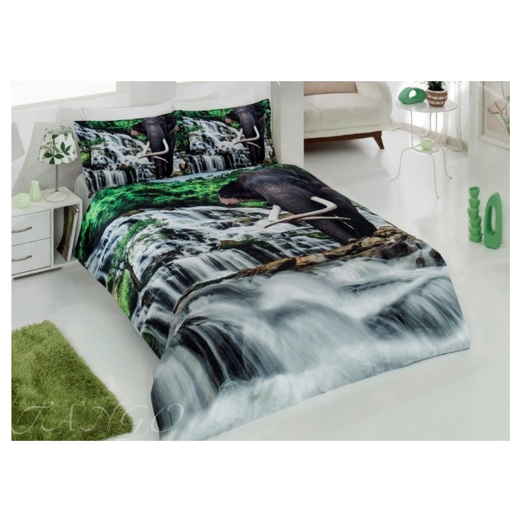 Постельное белье 3D 1057-07 евро Virginia Secret 